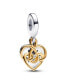 Фото #2 товара Pandora lab-Grown Diamond Engravable Mom Double Dangle Charm