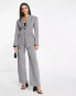 & Other Stories co-ord fitted wool blend blazer in black and white check