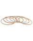 ფოტო #1 პროდუქტის 7 Piece Textured Bangle