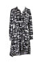 Фото #2 товара Платье женское INC International Concepts High-Low в полоску черно-белое размер XS