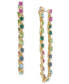 ფოტო #2 პროდუქტის Crystal Stone Chain Drop Earrings, Created for Macy's