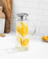 Breeze Glass Pitcher with Stainless Steel Lid