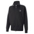 Puma Luxe Sport T7 Full Zip Track Jacket Mens Black Casual Athletic Outerwear 53