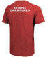Фото #2 товара Arizona Cardinals Tri-Blend Pocket T-shirt - Cardinal