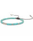 ფოტო #1 პროდუქტის Friendship Bracelet Handwoven with Turquoise Beads