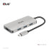 Club 3D USB Gen2 Type-C to 10Gbps 4x USB Type-A Hub - USB 3.2 Gen 2 (3.1 Gen 2) Type-C - USB 3.2 Gen 2 (3.1 Gen 2) Type-A - 10000 Mbit/s - Black - Silver - Round cable - 0.262 m