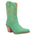 Фото #4 товара Dingo Y'all Need Dolly Embroidered Round Toe Cowboy Womens Green Casual Boots D