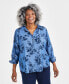 ფოტო #1 პროდუქტის Plus Size Perfect Popover Printed Top, Created for Macy's