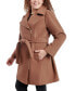 Фото #3 товара Women's Plus Size Asymmetric Belted Wrap Coat