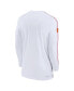 ფოტო #2 პროდუქტის Men's White Kansas City Chiefs Sideline Coach UV Performance Long Sleeve T-Shirt