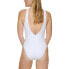 Calvin Klein 300733 Women's Deep U-Back Logo One-Piece Swimsuit, L