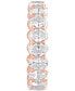 ფოტო #4 პროდუქტის Certified Lab Grown Diamond Oval-Cut Eternity Band (4 ct. t.w.) in 14k Gold