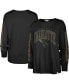 Фото #1 товара Women's Black Distressed Charlotte Hornets City Edition SOA Long Sleeve T-shirt