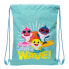 Фото #1 товара Детский рюкзак Baby Shark Surfing на шнурках синий белый 26 x 34 x 1 см