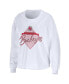 Фото #3 товара Women's White Ohio State Buckeyes Diamond Long Sleeve Cropped T-shirt