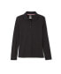 ფოტო #1 პროდუქტის Big Girls Long Sleeve Interlock Knit Polo with Picot Collar