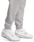 ფოტო #3 პროდუქტის Men's Club Fleece Stacked Logo-Print Cuffed Pants