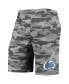 Фото #3 товара Men's Charcoal, Gray Penn State Nittany Lions Camo Backup Terry Jam Lounge Shorts