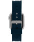 ფოტო #3 პროდუქტის Men's Blue Premium Silicone Band Compatible with 42mm, 44mm, 45mm, Ultra, Ultra2 Apple Watch