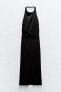 Фото #14 товара Платье с горловиной халтер и открытой спиной ZARA
