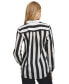 Фото #2 товара Women's Striped Button-Front Shirt