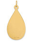 Фото #3 товара Macy's medical Info Teardrop Charm Pendant in 14k Gold