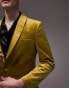 Фото #2 товара Topman – Blazer aus Samt in Gold mit engem Schnitt