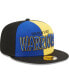 ფოტო #1 პროდუქტის Men's Black, Royal Golden State Warriors Pop Front 59FIFTY Fitted Hat