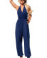 Фото #1 товара Комбинезон для женщин CUPSHE Navy глубокий синий без рукавовощад_main_cmpl Jumpsuit