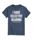 ფოტო #1 პროდუქტის Hybrid Apparel Selective Hearing Men's Short Sleeve Tee