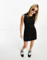 Фото #6 товара Weekday Johanna sleeveless mini dress in black