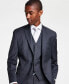 Фото #4 товара $450 Michael Kors Men's Classic Fit Wool Blend Stretch Suit Jacket Mid Grey 46R