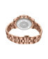 ფოტო #4 პროდუქტის Women's Alessandra Diamond (1/5 ct.t.w.) 18K Rose Gold Plated Stainless Steel Watch
