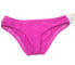 Фото #1 товара BECCA Womens Swimwear Geometric Shapes Pink Hipster Bikini Bottom Size L