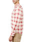 ფოტო #3 პროდუქტის Men's Nash Moisture-Wicking Check Button-Down Mandarin Shirt