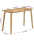 Dining Table 44.1"x20.5"x29.9" Solid Wood Mango