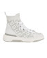 Фото #2 товара Women's Mannen Knit Lace Up Hi Top Fashion Sneakers