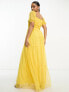 Фото #3 товара Anaya tulle maxi dress with sweetheart neckline in yellow