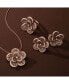 ფოტო #3 პროდუქტის Chocolate Diamond & Nude Diamond Flower Adjustable 20" Pendant Necklace (2-1/3 ct. t.w.) in 14k Rose Gold
