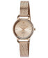 ფოტო #1 პროდუქტის Women's Quartz Rose Gold-Tone Stainless Steel Mesh Bracelet Watch 26mm
