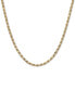 ფოტო #1 პროდუქტის Diamond Cut Rope 22" Chain Necklace (4mm) in 14k Gold, Made in Italy