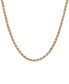 Diamond Cut Rope 22" Chain Necklace (4mm) in 14k Gold, Made in Italy