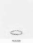 Фото #1 товара Kingsley Ryan Curve sterling silver plaited ring