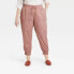 A New Day Women's Blush Lyocell Drawstring High-Rise Woven Ankle Jogger Pants 4X