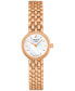 ფოტო #1 პროდუქტის Women's Swiss Lovely Rose Gold-Tone PVD Stainless Steel Bracelet Watch 20mm