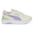 Фото #1 товара Puma Cruise Rider Nu Satin Lace Up Womens White Sneakers Casual Shoes 38992302