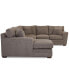 Фото #10 товара CLOSEOUT! Loranna 3-Pc. Fabric Sectional with Chaise, Created for Macy's