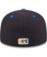 Фото #5 товара Men's Navy Lake County Captains Authentic Collection 59FIFTY Fitted Hat