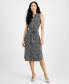 Фото #1 товара Платье с принтом и поясом I.N.C. International Concepts для женщин