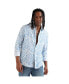 ფოტო #1 პროდუქტის Men's EcoLiva White & Blue Water Strokes Shirt